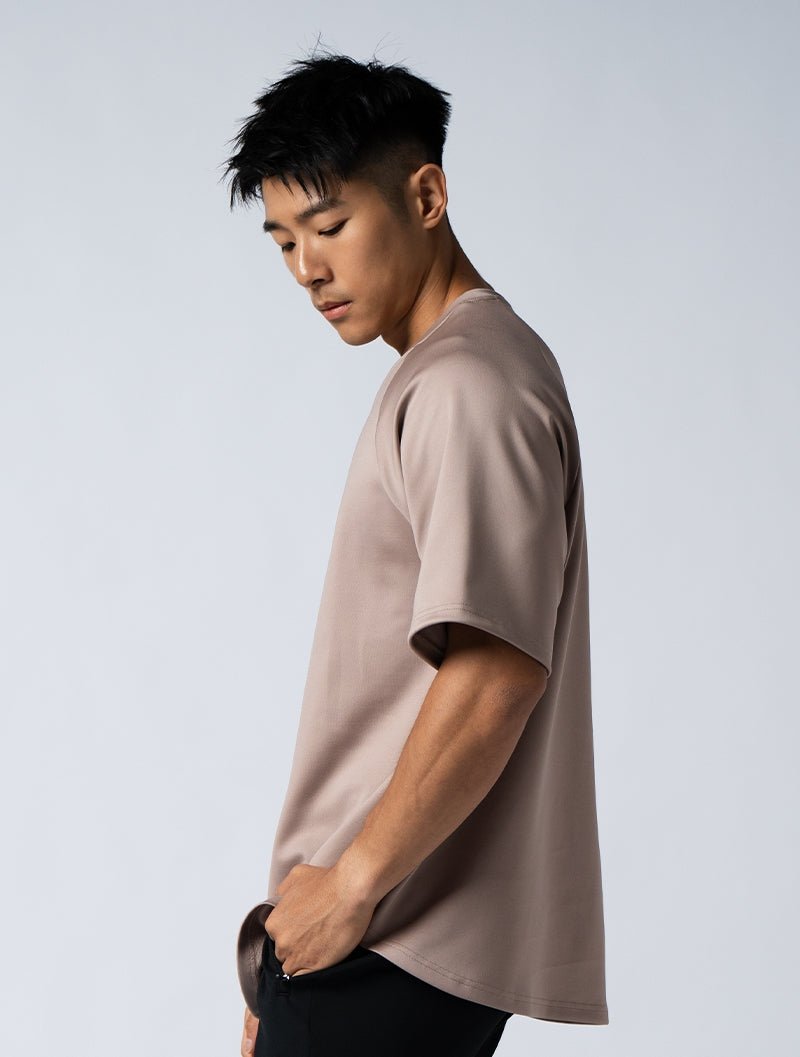 AirSculpt™ OVERSIZED 拉克蘭袖上衣 (摩卡棕) - AROAK 機能健身服飾 | 專為健人打造