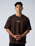 AirSculpt™ OVERSIZED 拉克蘭袖上衣 (礁岩褐) - AROAK 機能健身服飾 | 專為健人打造
