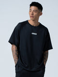 AirSculpt™ OVERSIZED 拉克蘭袖上衣 (黑) - AROAK 機能健身服飾 | 專為健人打造