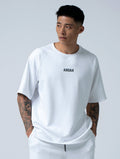 AirSculpt™ OVERSIZED 拉克蘭袖上衣 (白) - AROAK 機能健身服飾 | 專為健人打造
