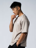 AirSculpt™ OVERSIZED 短袖上衣 (銀雲灰) - AROAK 機能健身服飾 | 專為健人打造