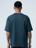 AirSculpt™ OVERSIZED 拉克蘭袖上衣 (黑綠) - AROAK 機能健身服飾 | 專為健人打造