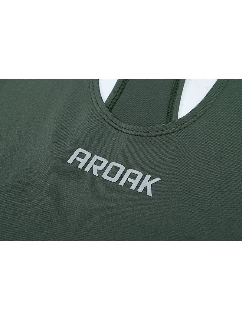 ArcTech™ 機能細肩挖背訓練背心 (碳黑) - AROAK 機能健身服飾 | 專為健人打造