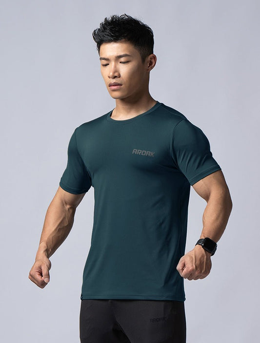 ArcTech™ 機能訓練上衣 (黑綠) - AROAK 機能健身服飾 | 專為健人打造