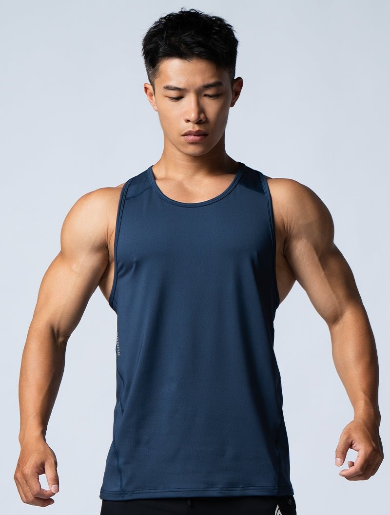 ArcTech™ 翼展式挖背訓練背心 (深藍) - AROAK 機能健身服飾 | 專為健人打造