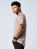 ArcTech™ 機能拉克蘭短袖上衣 (摩卡棕) - AROAK 機能健身服飾 | 專為健人打造