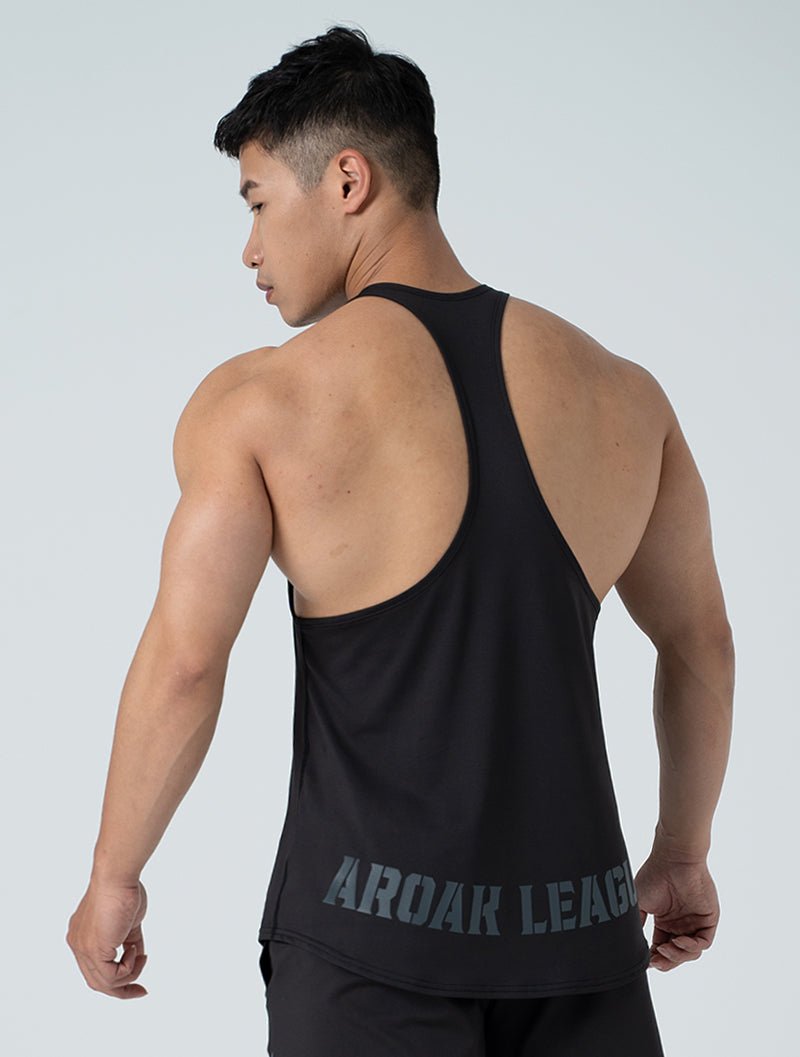 ArcTech™ 鐵志同盟挖背訓練背心 (黑) - AROAK 機能健身服飾 | 專為健人打造