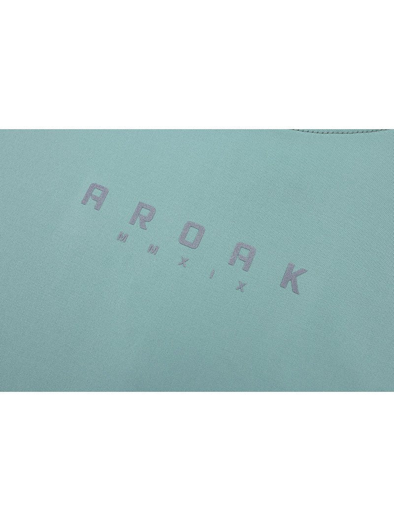 ArcTech™ 機能訓練寬鬆落肩短版上衣 (湖水綠) - AROAK 機能健身服飾 | 專為健人打造