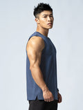 ArcTech™ 機能寬肩訓練背心 (菸灰藍) - AROAK 機能健身服飾 | 專為健人打造