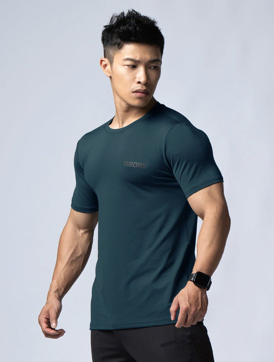 ArcTech™ 機能訓練上衣 (黑綠) - AROAK 機能健身服飾 | 專為健人打造