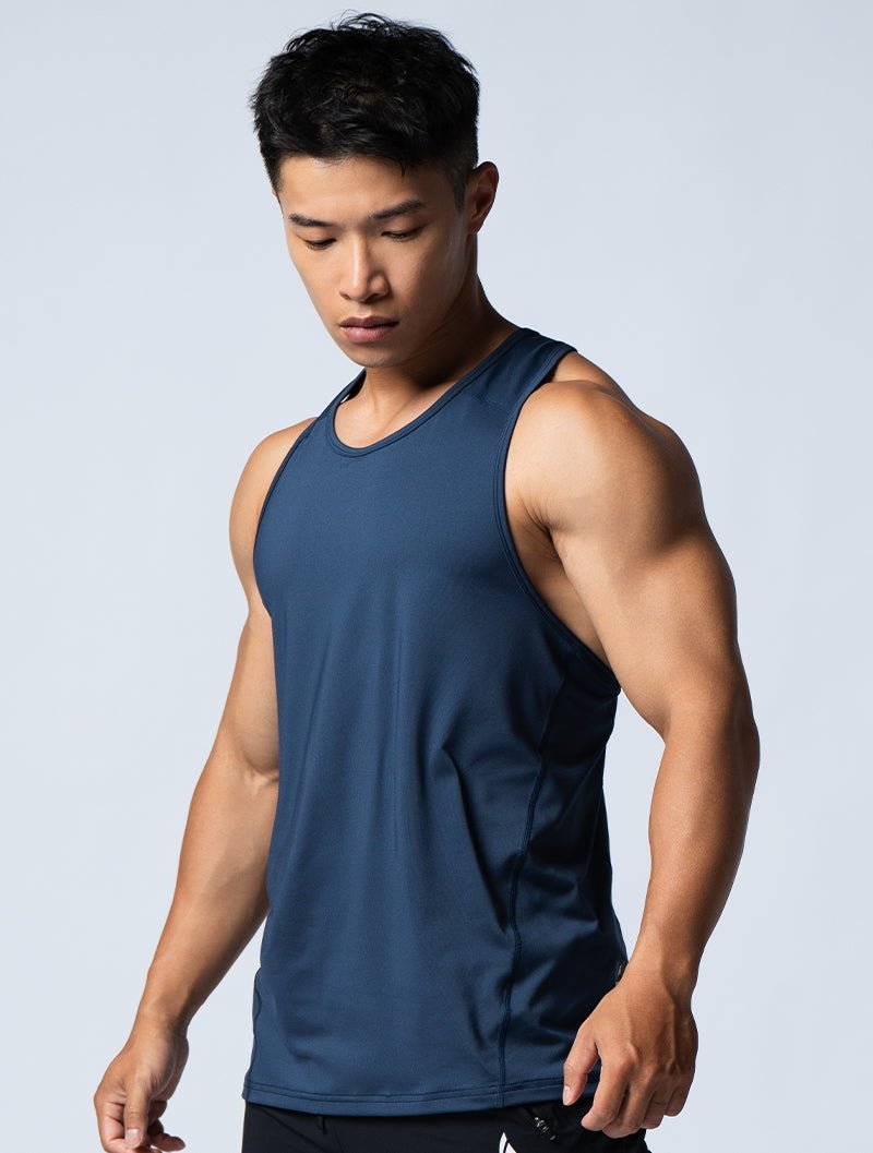 ArcTech™ 翼展式挖背訓練背心 (深藍) - AROAK 機能健身服飾 | 專為健人打造