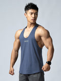 ArcTech™ 機能細肩挖背訓練背心 (菸灰藍) - AROAK 機能健身服飾 | 專為健人打造