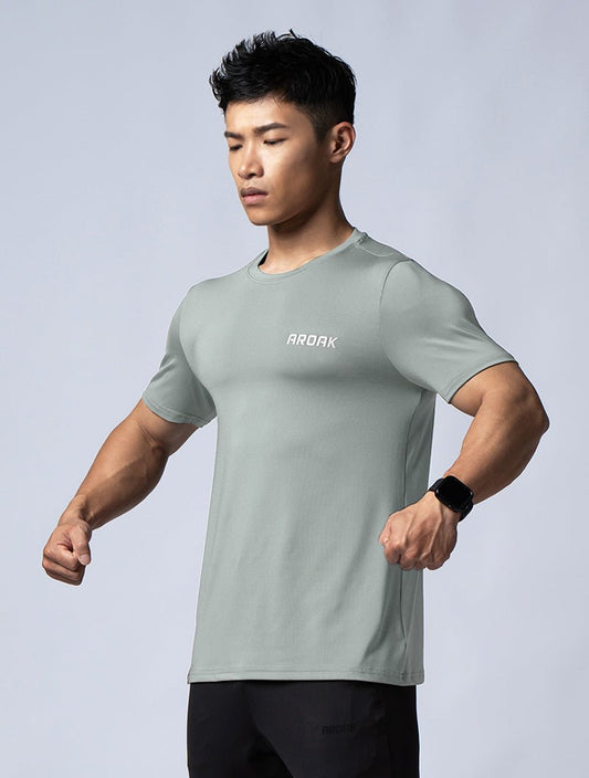 ArcTech™ 機能訓練上衣 (橄欖灰) - AROAK 機能健身服飾 | 專為健人打造