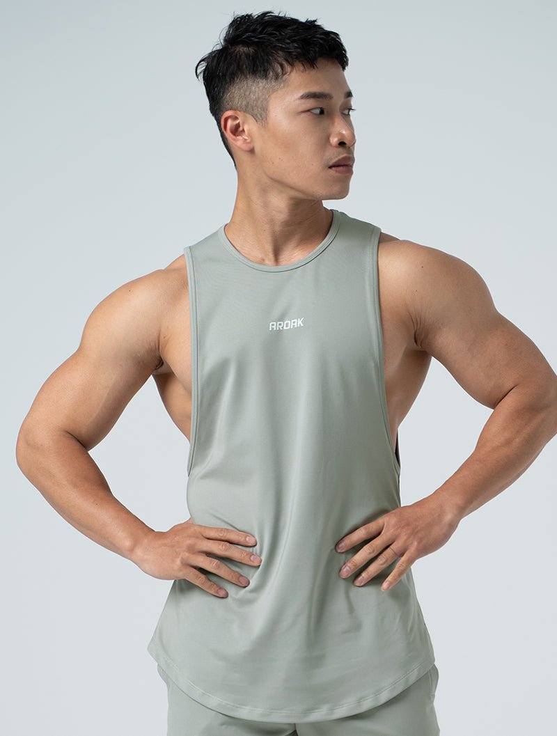 ArcTech™ 疾速爆能訓練背心 (橄欖灰) - AROAK 機能健身服飾 | 專為健人打造