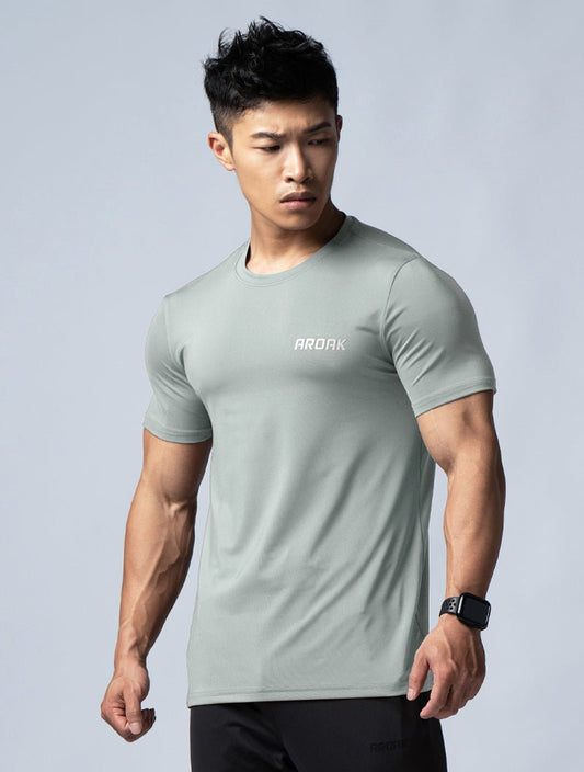 ArcTech™ 機能訓練上衣 (橄欖灰) - AROAK 機能健身服飾 | 專為健人打造