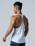 ArcTech™ Elite 細肩挖背訓練背心 (白) - AROAK 機能健身服飾 | 專為健人打造