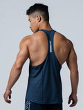 ArcTech™ Elite 細肩挖背訓練背心 (深藍) - AROAK 機能健身服飾 | 專為健人打造