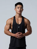 ArcTech™ Elite 細肩挖背訓練背心 (黑) - AROAK 機能健身服飾 | 專為健人打造