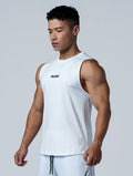 ArcTech™ Essential 剪接弧襬背心 (白) - AROAK 機能健身服飾 | 專為健人打造