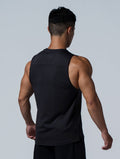 ArcTech™ Essential 剪接弧襬背心 (黑) - AROAK 機能健身服飾 | 專為健人打造