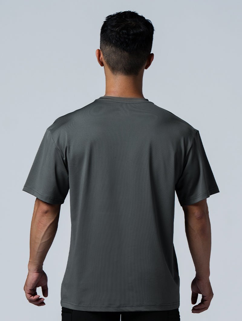 ArcTech™ Essential Oversized FIT短袖上衣 (鐵灰) - AROAK 機能健身服飾 | 專為健人打造