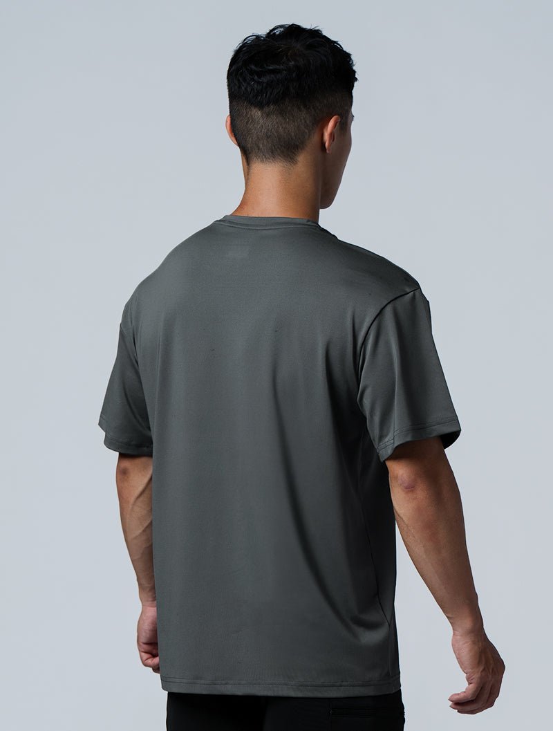 ArcTech™ Essential Oversized FIT短袖上衣 (鐵灰) - AROAK 機能健身服飾 | 專為健人打造