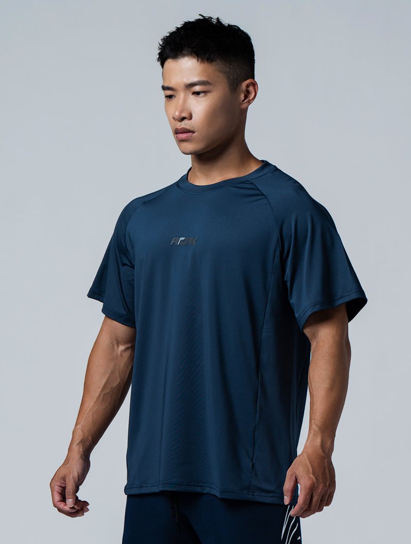 ArcTech™ Essential Oversized fit拉克蘭袖上衣 (深藍) - AROAK 機能健身服飾 | 專為健人打造