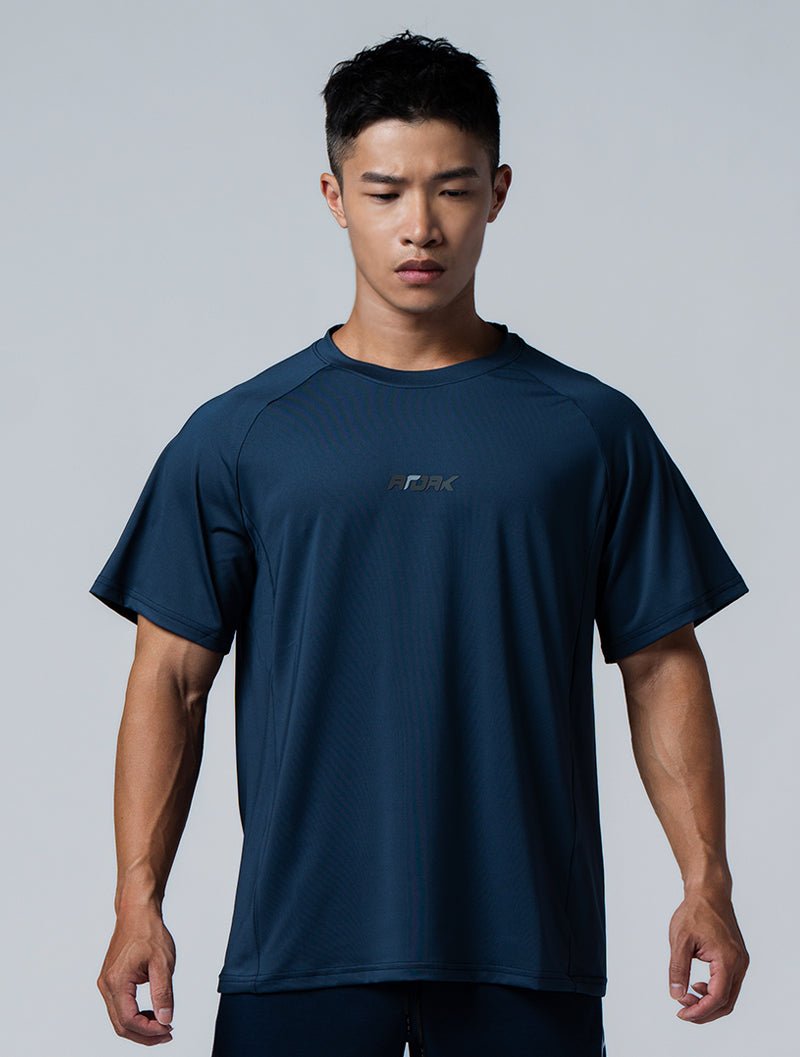 ArcTech™ Essential Oversized Fit 拉克蘭袖上衣 (深藍) – AROAK 機能健身服飾 | 專為健人打造
