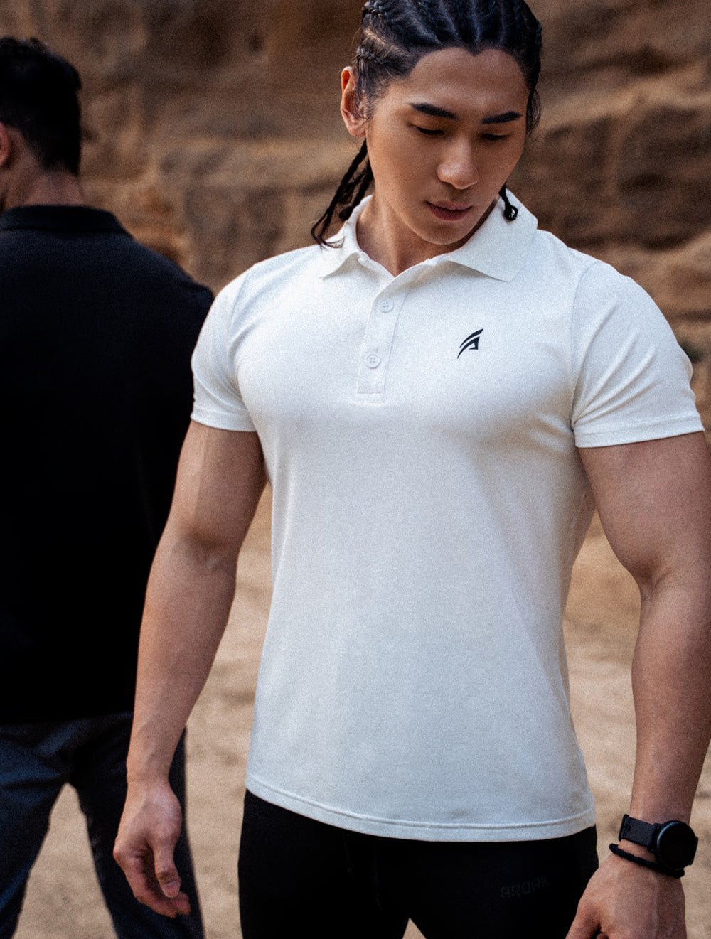 ArcTech™ 機能短袖POLO衫 (黑) - AROAK 機能健身服飾 | 專為健人打造
