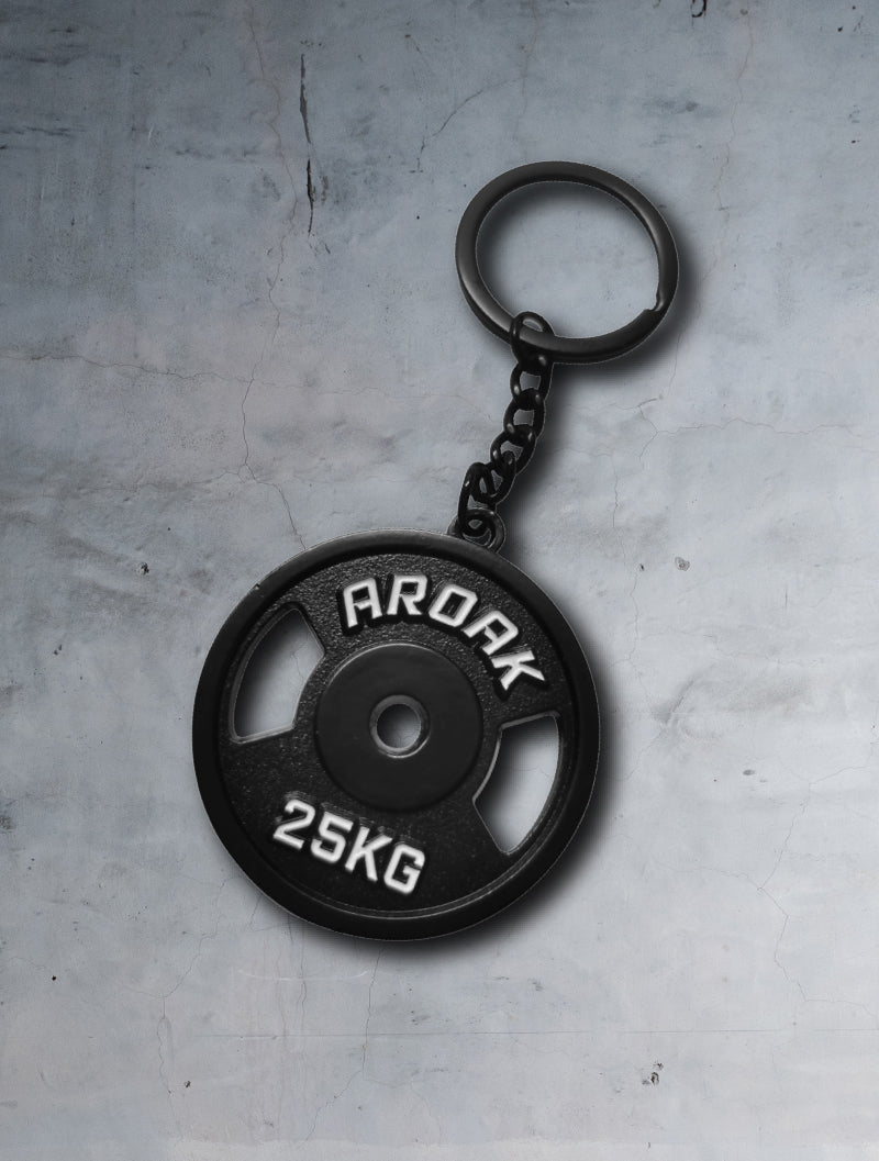 🎁 AROAK 勇者無畏槓片吊飾 (黑) (100% off) - AROAK 機能健身服飾 | 專為健人打造