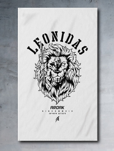 AROAK Leonidas King's Battle Curtain Large Bath Towel (White) 