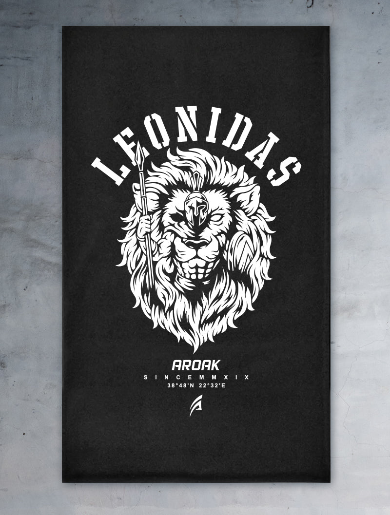 AROAK 列奧尼達 王者戰幕大浴巾 (黑) - AROAK 機能健身服飾 | 專為健人打造