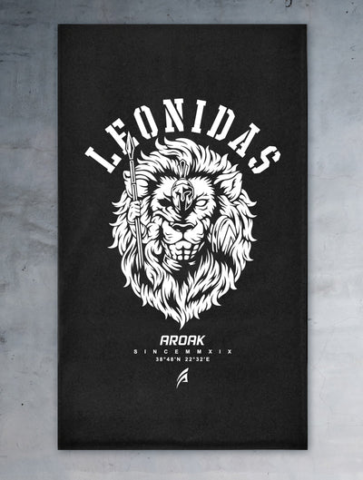 AROAK 列奧尼達 王者戰幕大浴巾 (黑)