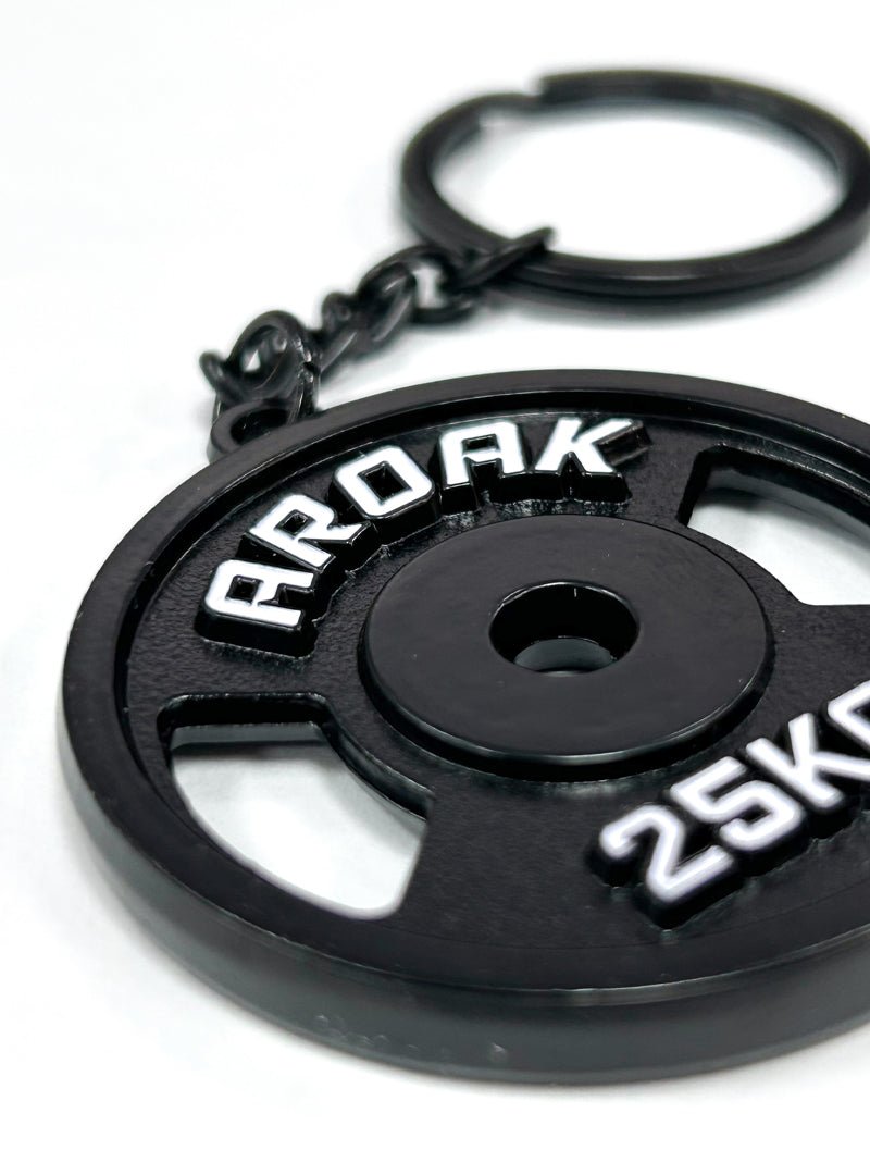 🎁 AROAK 勇者無畏槓片吊飾 (黑) (100% off) - AROAK 機能健身服飾 | 專為健人打造