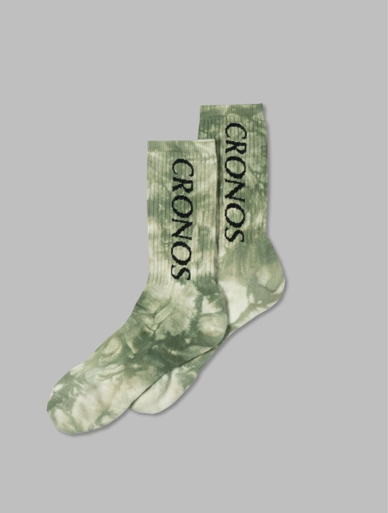CRONOS 紮染圖案襪 (綠) - AROAK 機能健身服飾 | 專為健人打造