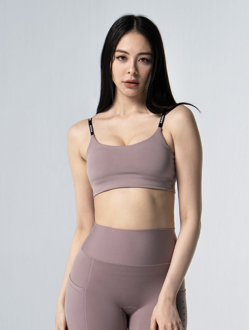 Doux™ 聚焦調節運動內衣 24 - 1 (煙燻粉) - AROAK 機能健身服飾 | 專為健人打造