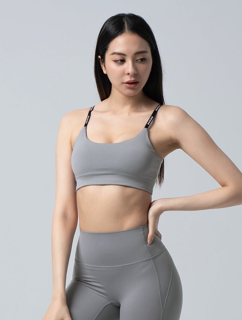 Doux™ 聚焦調節運動內衣 24 - 1 (淺灰) - AROAK 機能健身服飾 | 專為健人打造