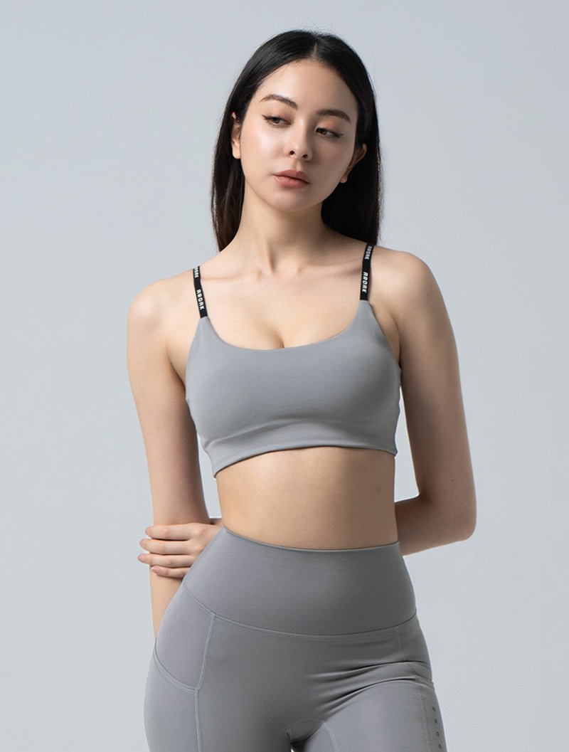 Doux™ 聚焦調節運動內衣 24 - 1 (淺灰) - AROAK 機能健身服飾 | 專為健人打造