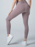 Doux™ 雕塑流線側口袋瑜珈褲25 - 2 (煙燻粉) - AROAK 機能健身服飾 | 專為健人打造