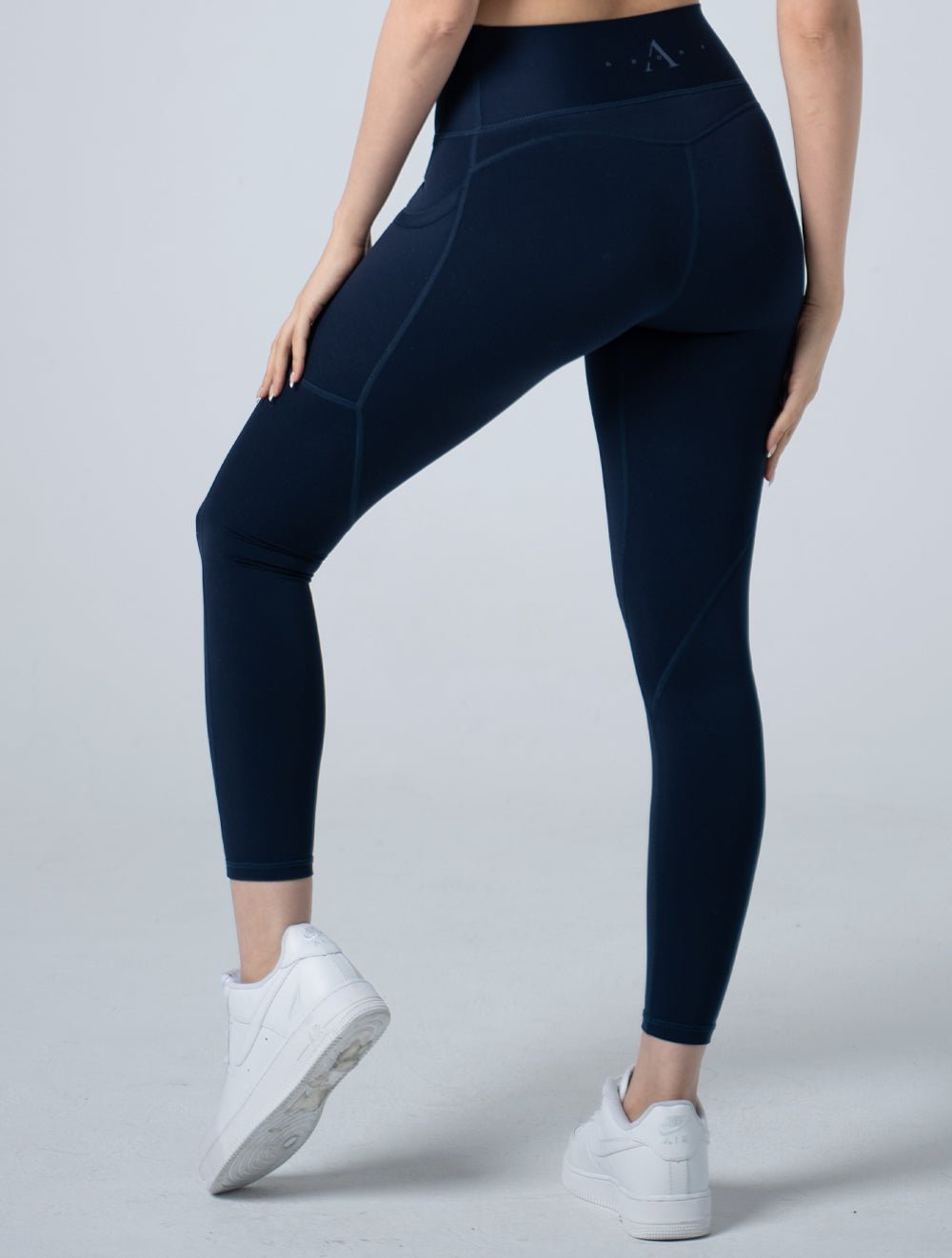 Doux™ 雕塑流線側口袋瑜珈褲25 - 2 (藍紫) - AROAK 機能健身服飾 | 專為健人打造