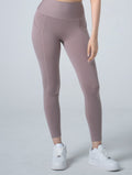 Doux™ 雕塑流線側口袋瑜珈褲25 - 2 (煙燻粉) - AROAK 機能健身服飾 | 專為健人打造