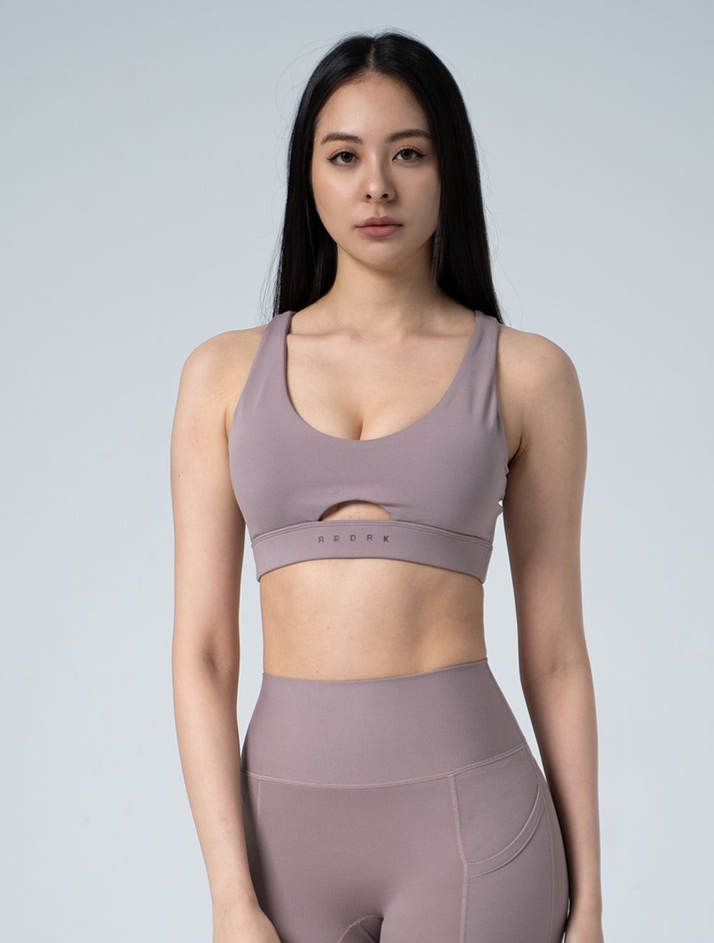 Doux™ 律動交織Bra Top (煙燻粉)25 - 2 - AROAK 機能健身服飾 | 專為健人打造