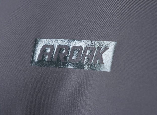 FlexSmooth™拉克蘭袖剪接機能尼龍短袖上衣 (淺灰) - AROAK 機能健身服飾 | 專為健人打造