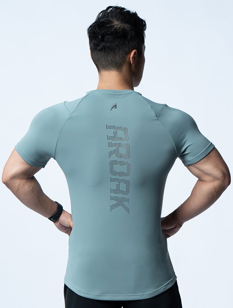 FluxFit™ 機能訓練短袖上衣 (別墅綠) - AROAK 機能健身服飾 | 專為健人打造