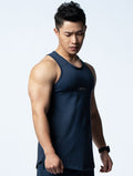 FluxFit™ 拼接本布併縫訓練背心 (英雄藍) - AROAK 機能健身服飾 | 專為健人打造