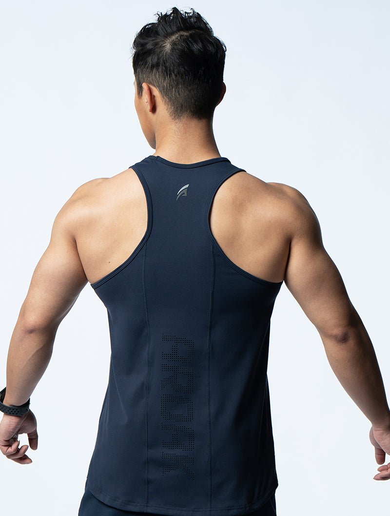 FluxFit™ 拼接本布併縫訓練背心 (英雄藍) - AROAK 機能健身服飾 | 專為健人打造