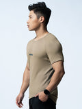 FluxFit™ 腋下拼接訓練上衣 (荳寇棕) - AROAK 機能健身服飾 | 專為健人打造