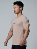 FluxFit™ LOGO沖孔訓練上衣 (荳蔻棕) - AROAK 機能健身服飾 | 專為健人打造