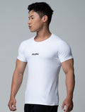 FluxFit™ LOGO沖孔訓練上衣 (白) - AROAK 機能健身服飾 | 專為健人打造