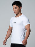 FluxFit™ LOGO沖孔訓練上衣 (白) - AROAK 機能健身服飾 | 專為健人打造